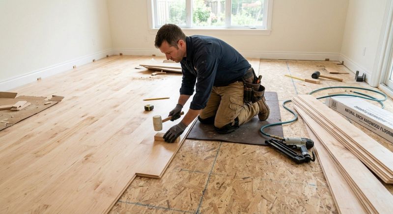 Birch Floor Installation in Freehold, NJ