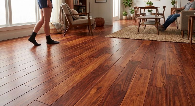 Cherry Floor Installation in Holmdel, NJ
