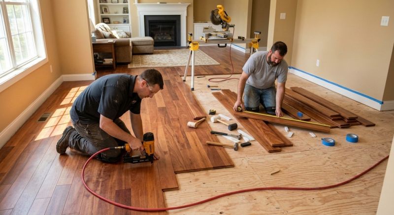 Cherry Floor Installation in Seaside Park, NJ