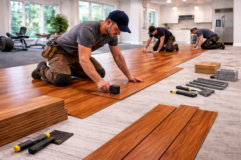 Cherry Floor Installation in Seaside Park, NJ