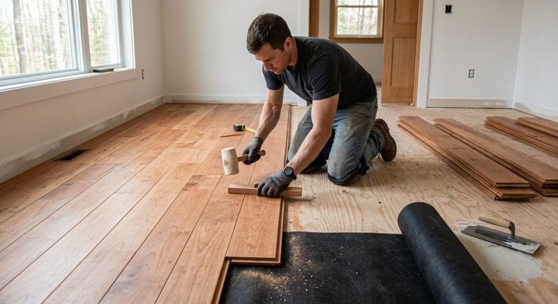 Cherry Floor Installation in Seaside Park, NJ