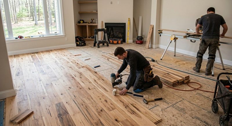 Hickory Floor Installation in Freehold, NJ