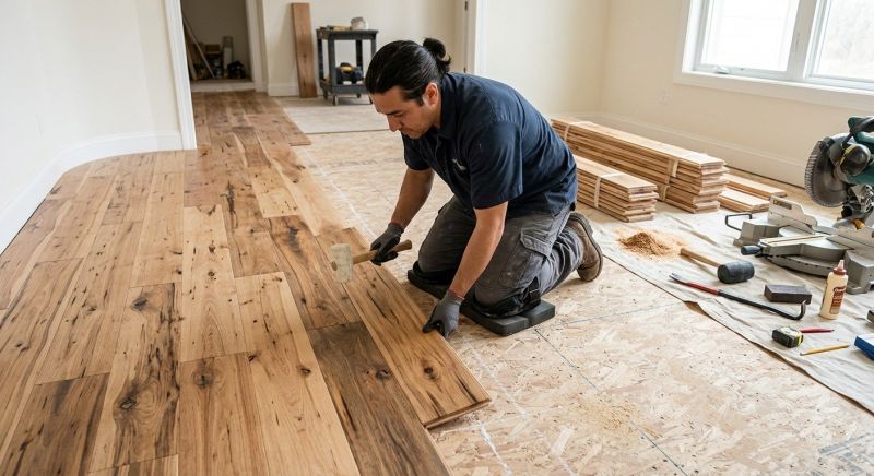 Hickory Floor Installation in Freehold, NJ