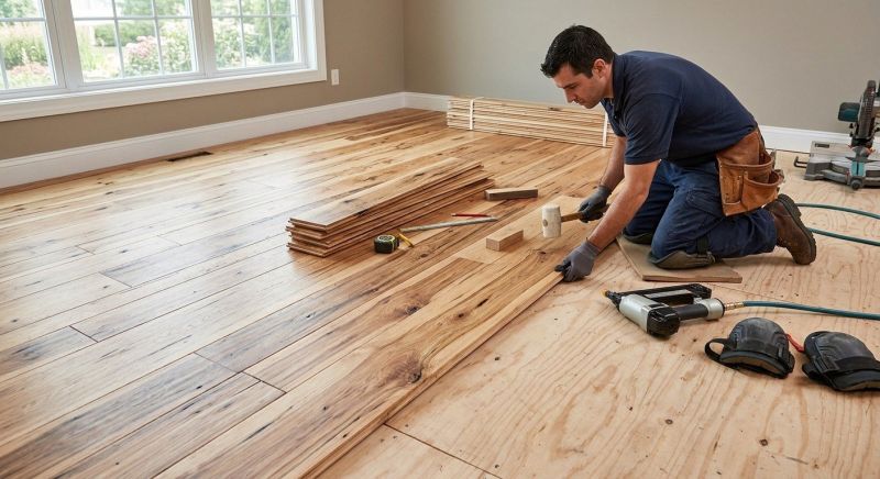Hickory Floor Installation in Freehold, NJ
