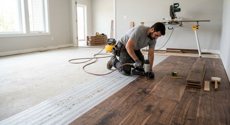 Walnut Flooring Installation in Freehold, NJ